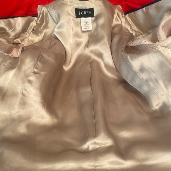 J Crew Red Peacoat Double-Breasted Wool Blend - Picture 10 of 11